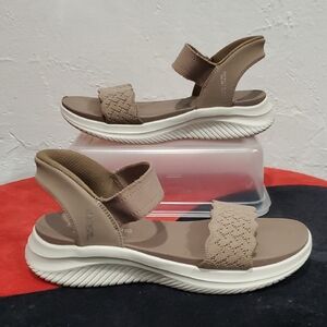 Skechers Women's Taupe Beige Sport Sandals